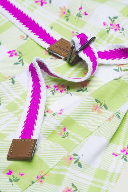 Belted Printed Jersey Dress