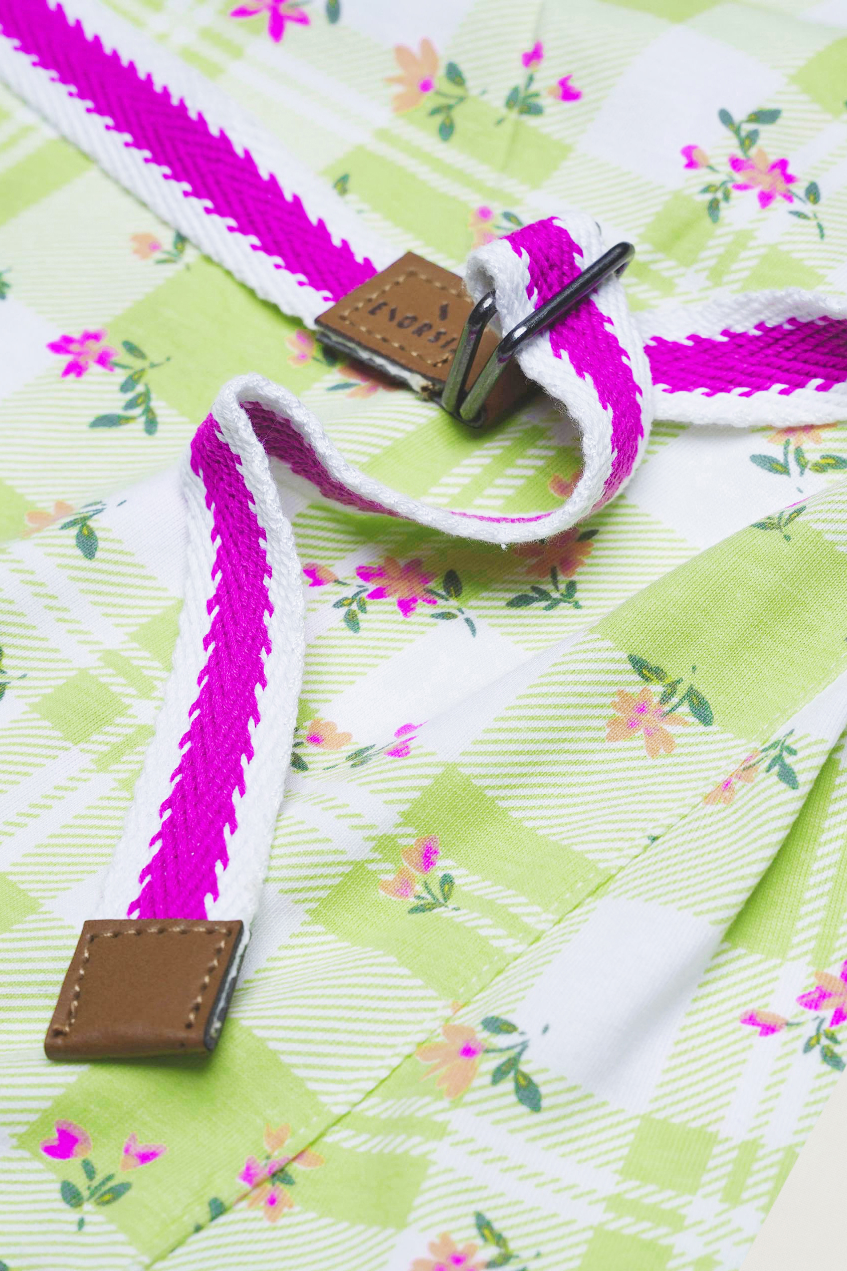 Belted Printed Jersey Dress