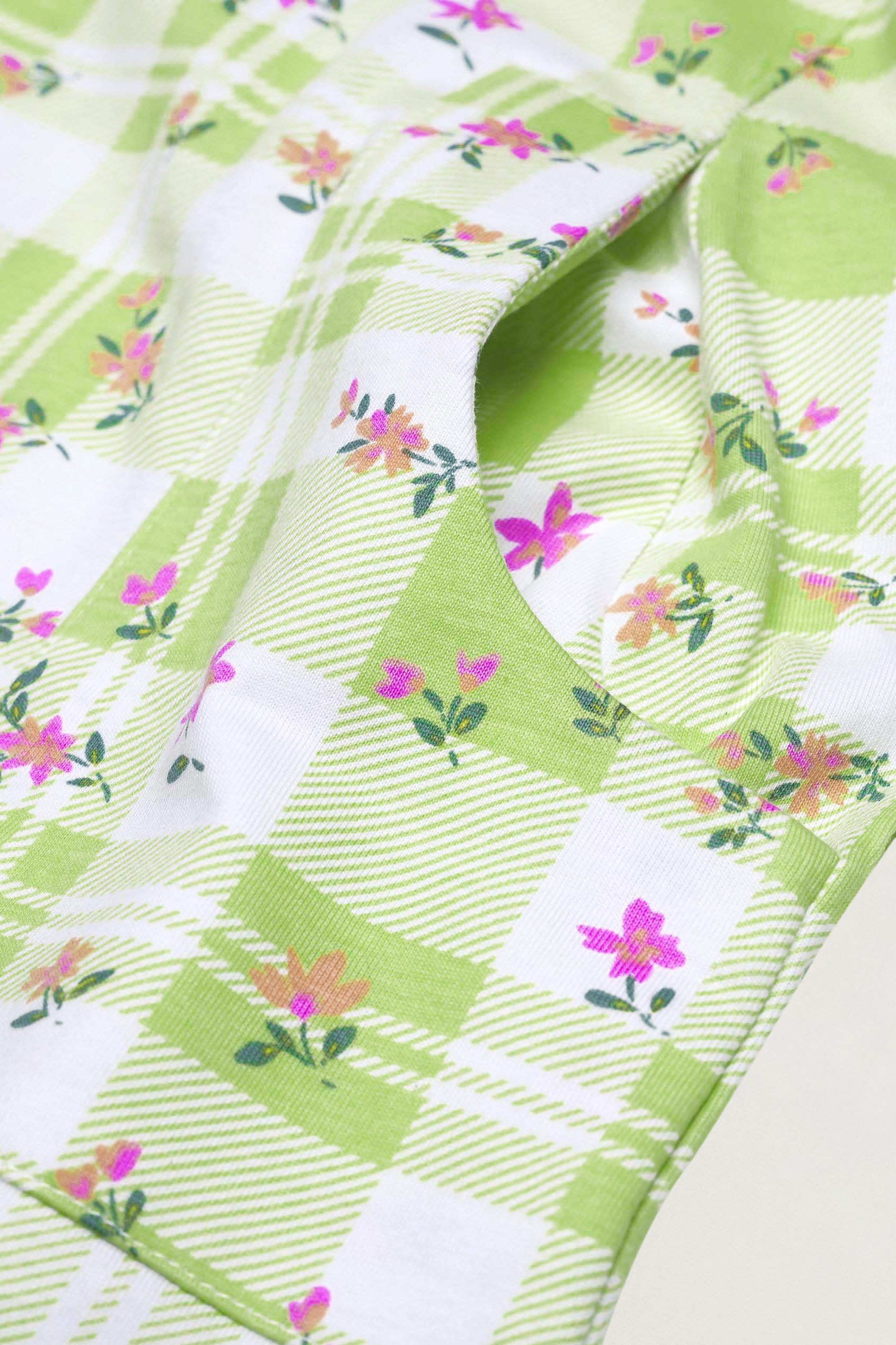 Belted Printed Jersey Dress