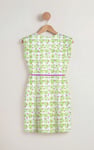 Belted Printed Jersey Dress