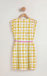 Belted Printed Jersey Dress