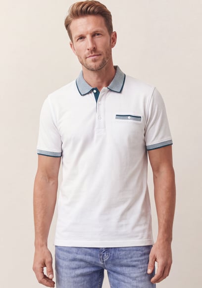 Men's Bird Eye Collar Polo Shirt