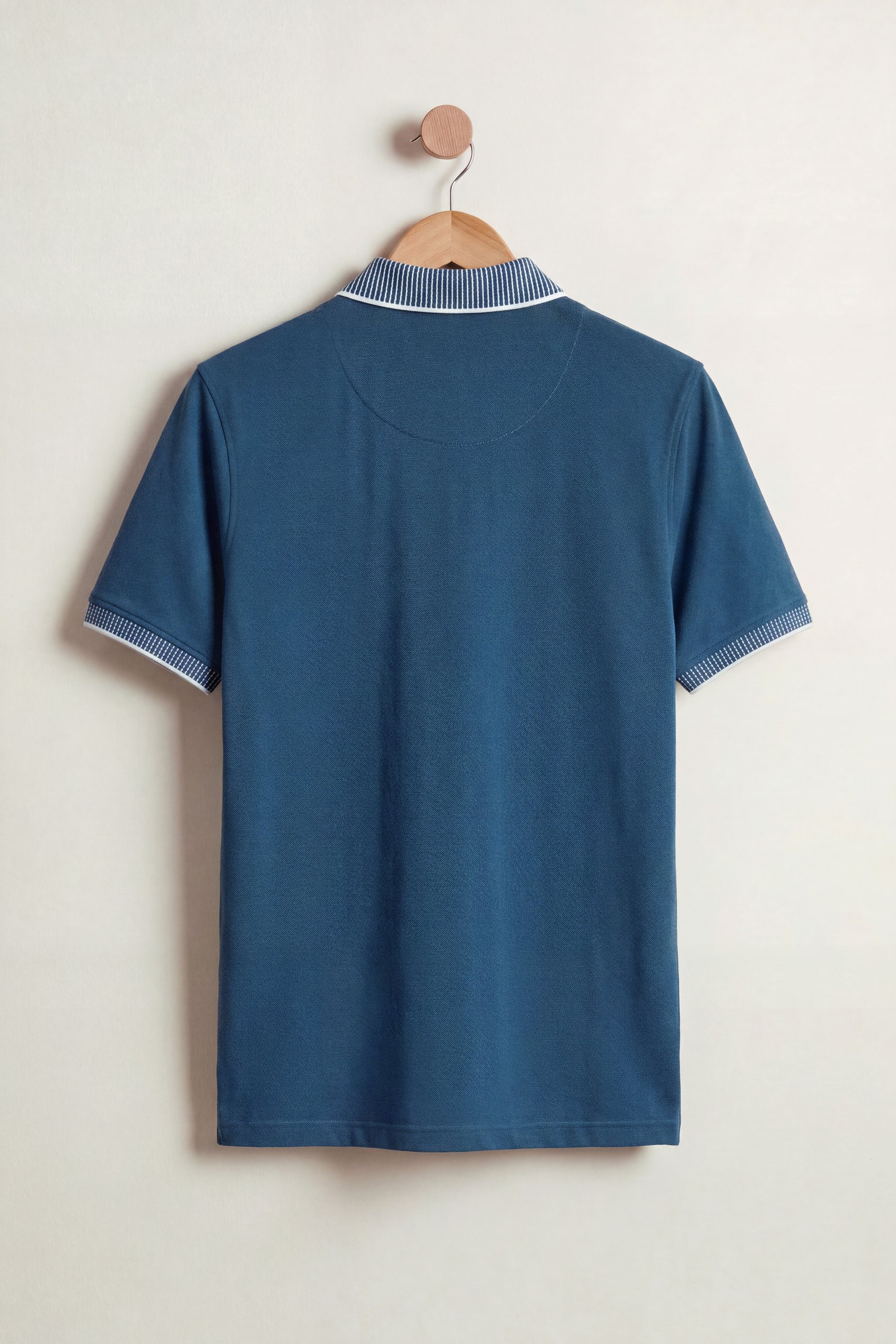Men's Bird Eye Collar Polo Shirt