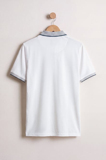 Men's Bird Eye Collar Polo Shirt