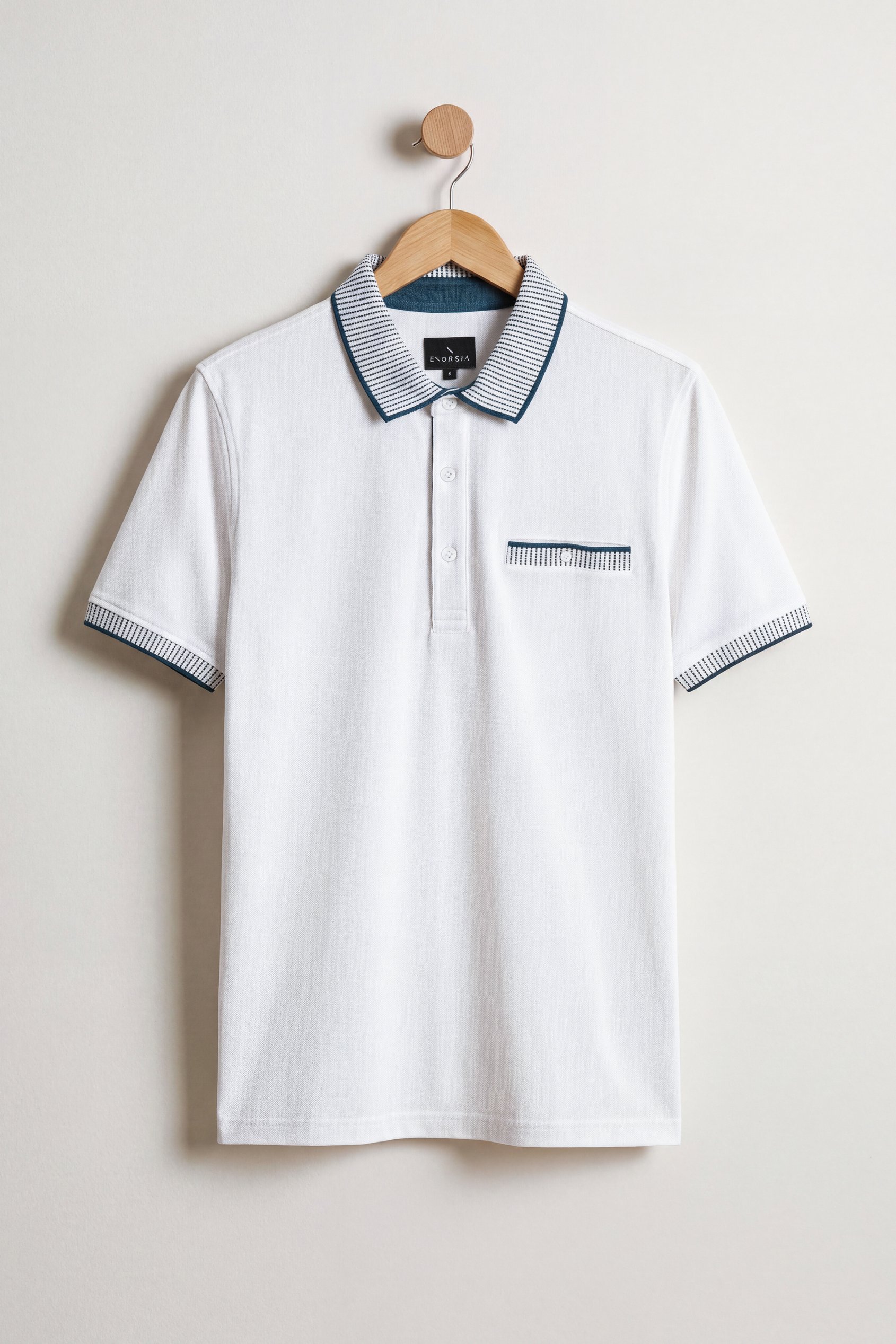 Men's Bird Eye Collar Polo Shirt