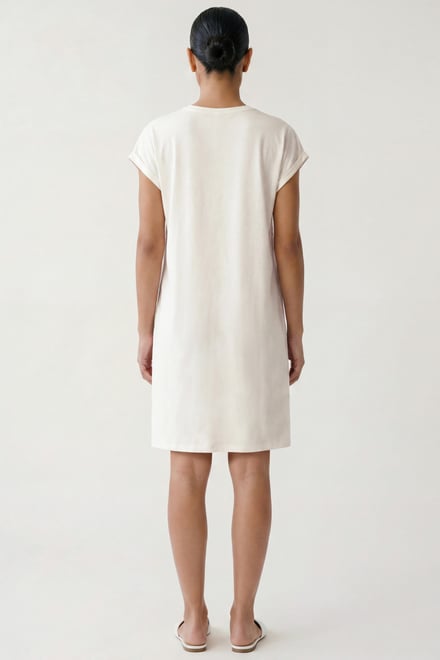 Patch Cut Lace Jersey Dress