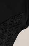 Patch Cut Lace Jersey Dress