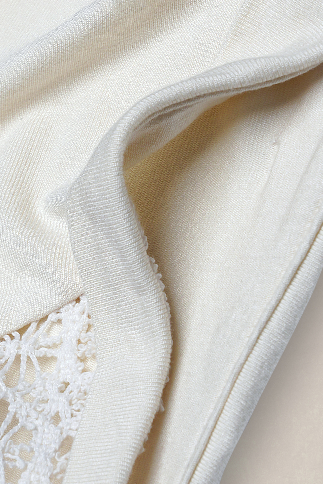 Patch Cut Lace Jersey Dress