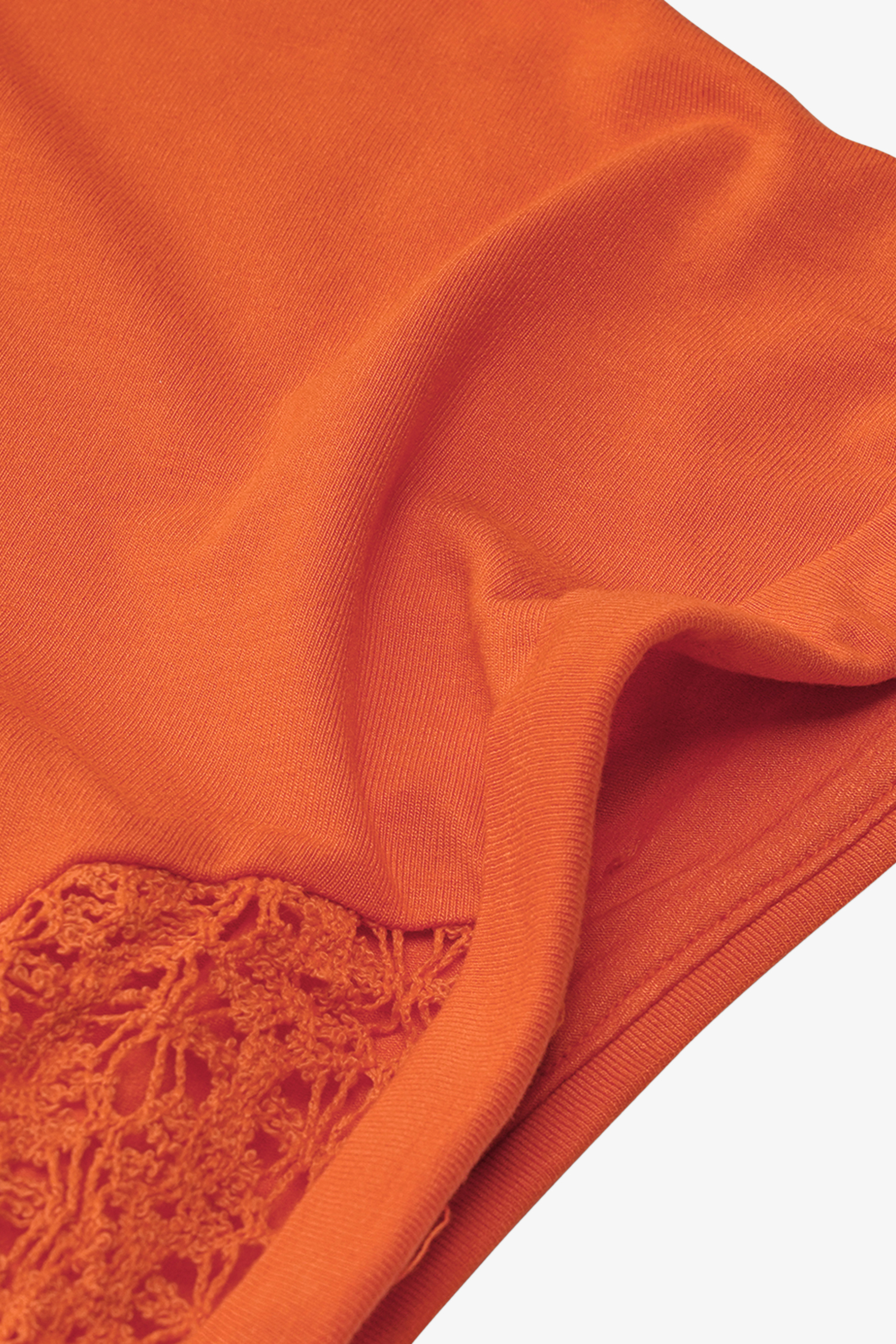 Patch Cut Lace Jersey Dress