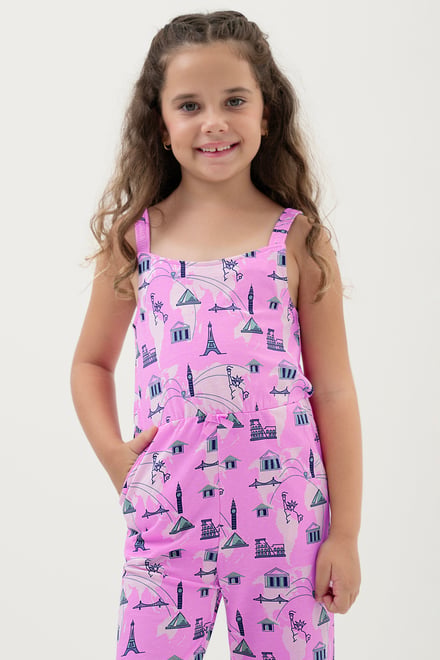 Girls City Print Jumpsuit (12/18mths - 6/7yrs)