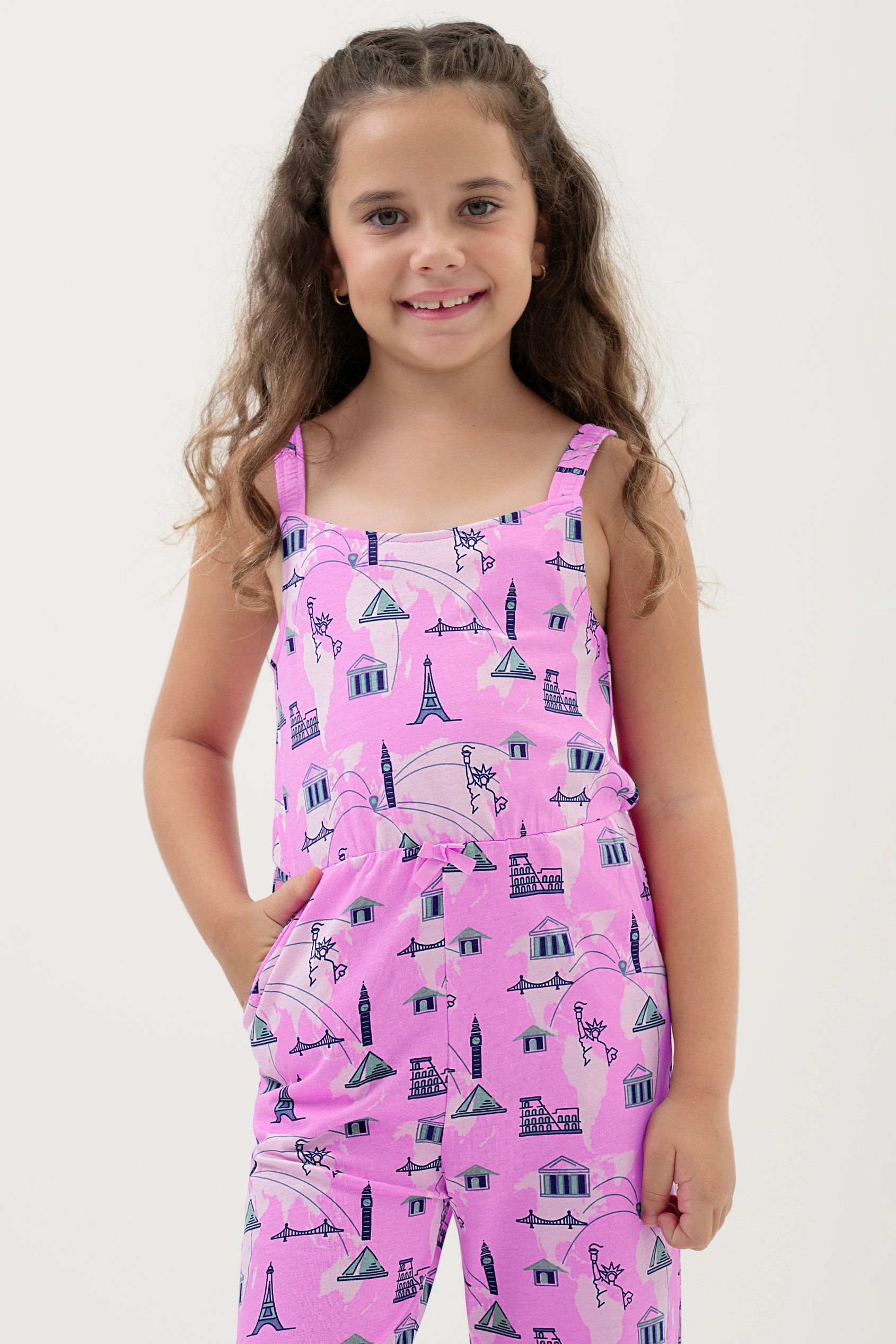 Girls City Print Jumpsuit (12/18mths - 6/7yrs)
