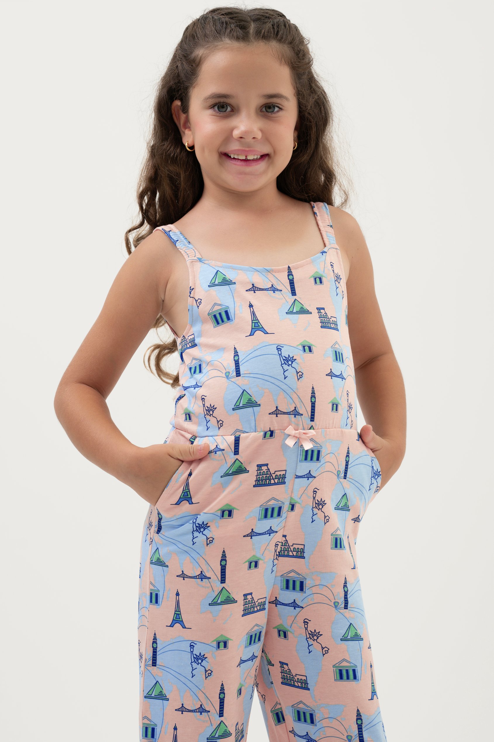 Girls City Print Jumpsuit (12/18mths - 6/7yrs)