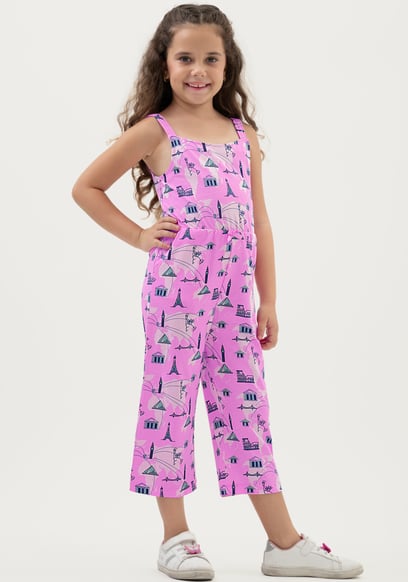 Girls City Print Jumpsuit (12/18mths - 6/7yrs)