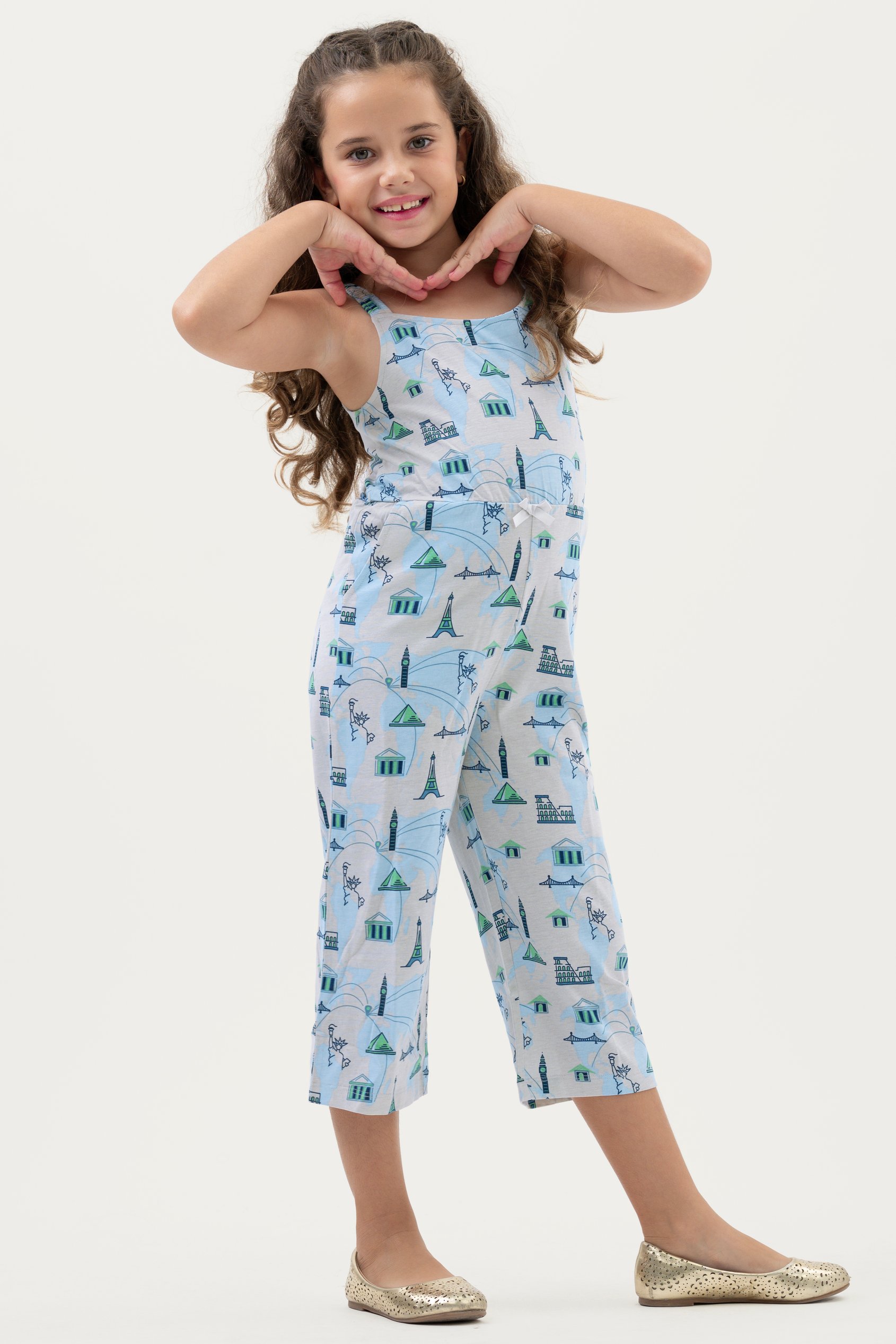 Girls City Print Jumpsuit (12/18mths - 6/7yrs)