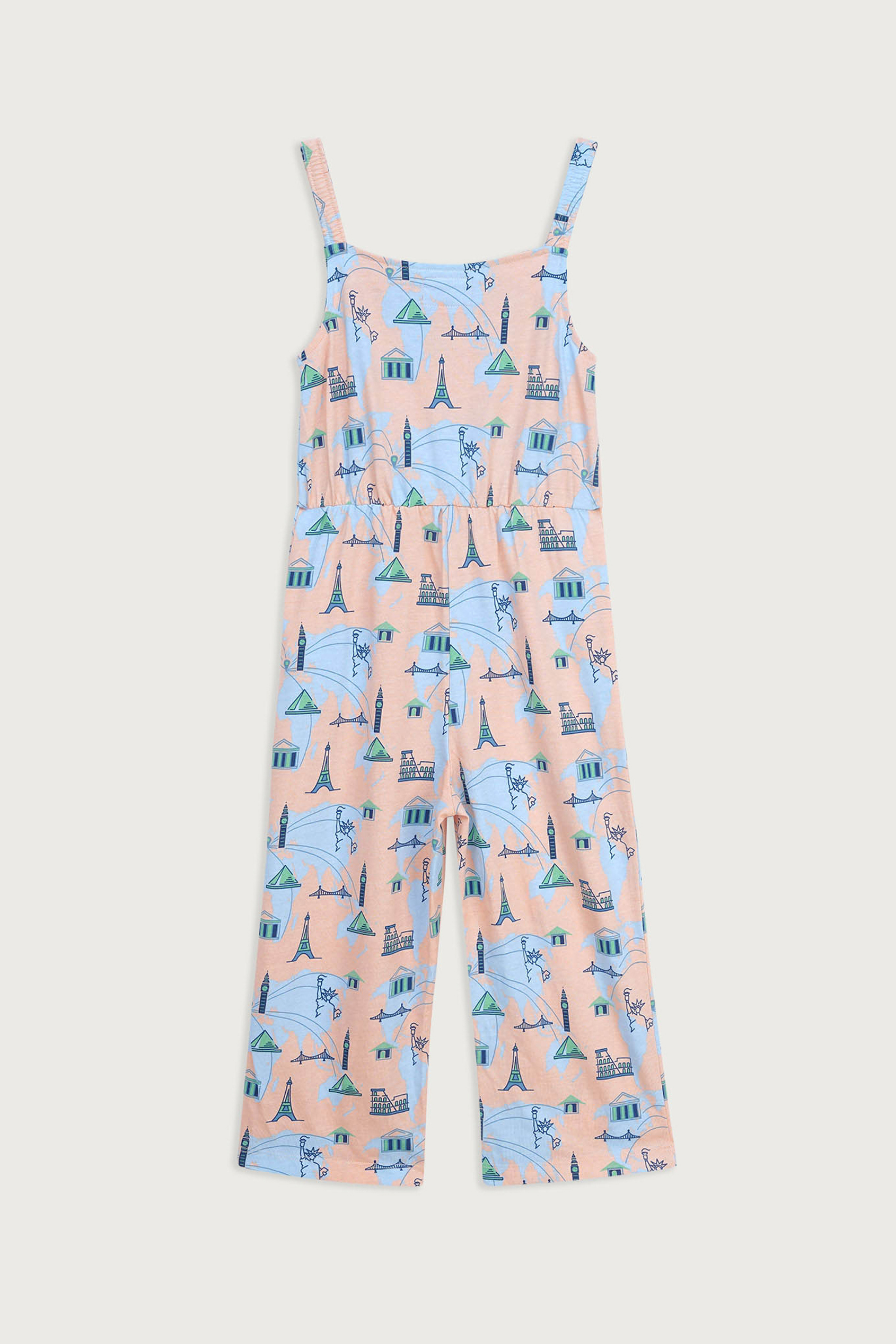 Girls City Print Jumpsuit (12/18mths - 6/7yrs)