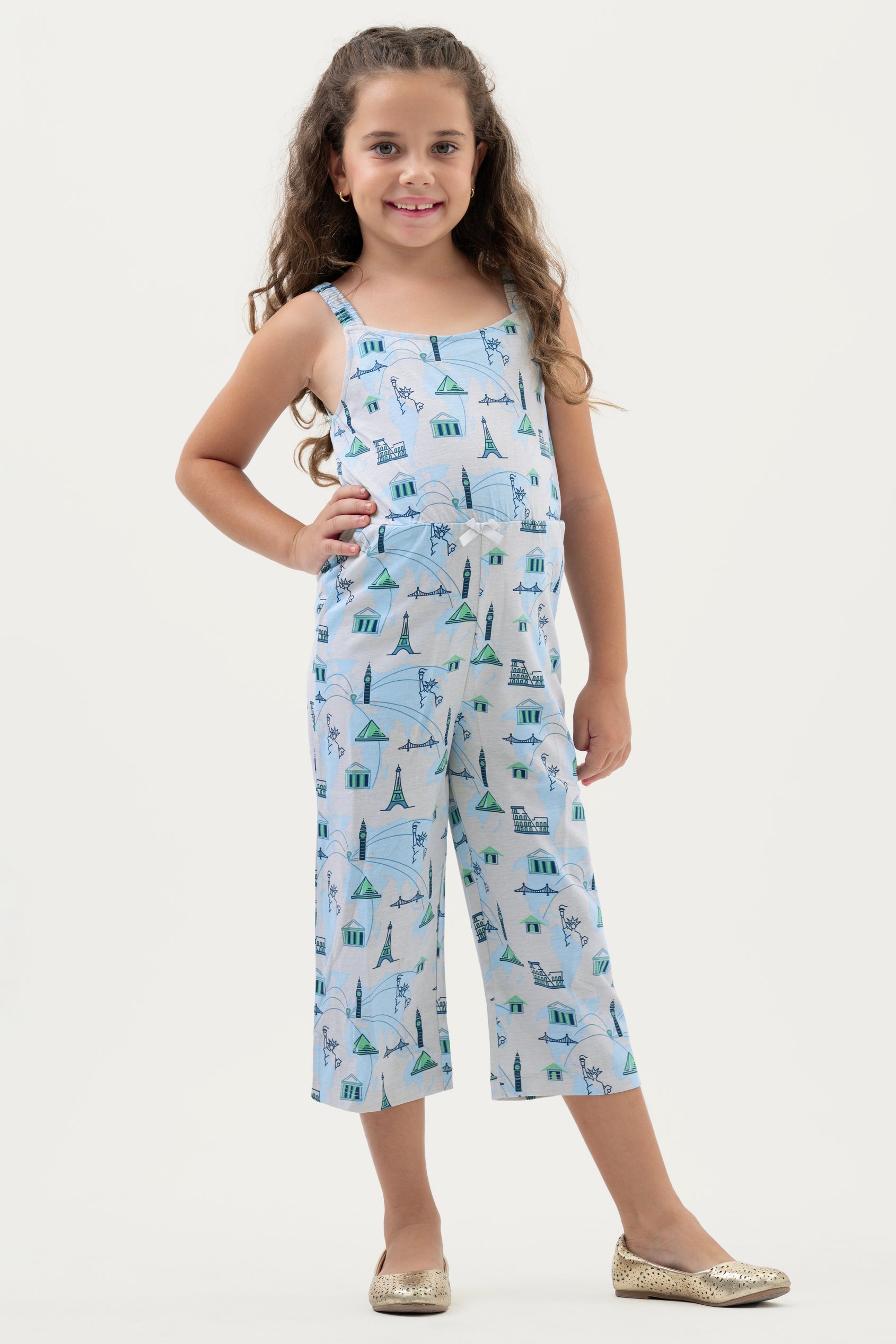 Girls City Print Jumpsuit (12/18mths - 6/7yrs)