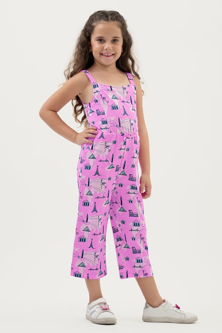 Girls City Print Jumpsuit (12/18mths - 6/7yrs)