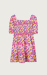 Girls Printed Smoky Tiered Dress ( 5yrs-11yrs)