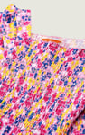 Girls Printed Smoky Tiered Dress ( 5yrs-11yrs)