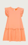 Girls Ruffle Sleeve Jersey Dress