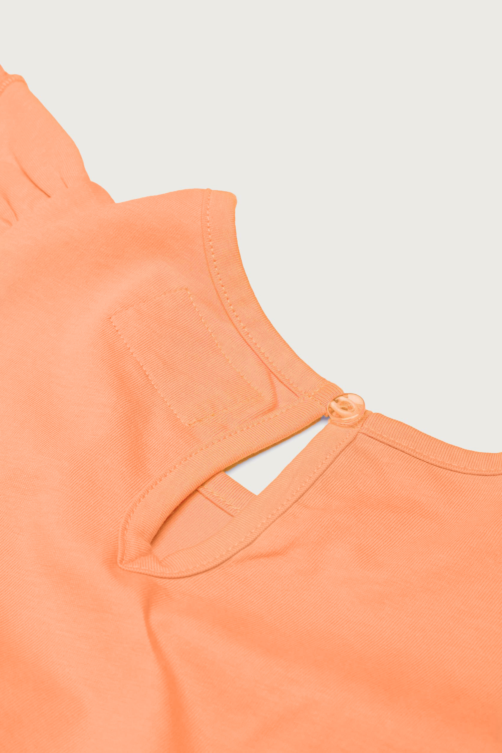 Girls Ruffle Sleeve Jersey Dress