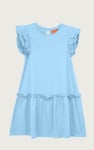 Girls Ruffle Sleeve Jersey Dress