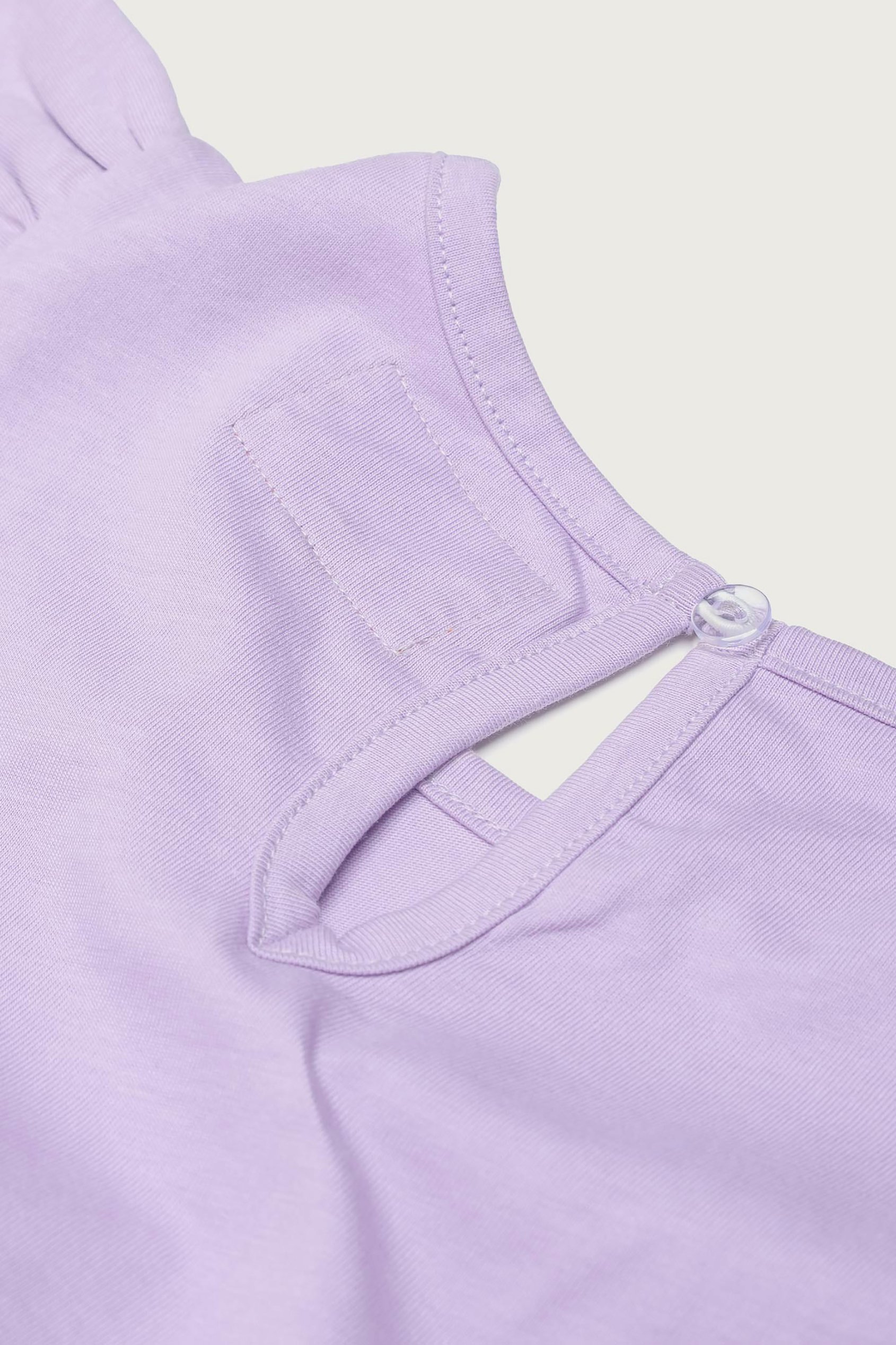 Girls Ruffle Sleeve Jersey Dress
