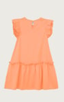 Girls Ruffle Sleeve Jersey Dress