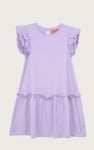Girls Ruffle Sleeve Jersey Dress