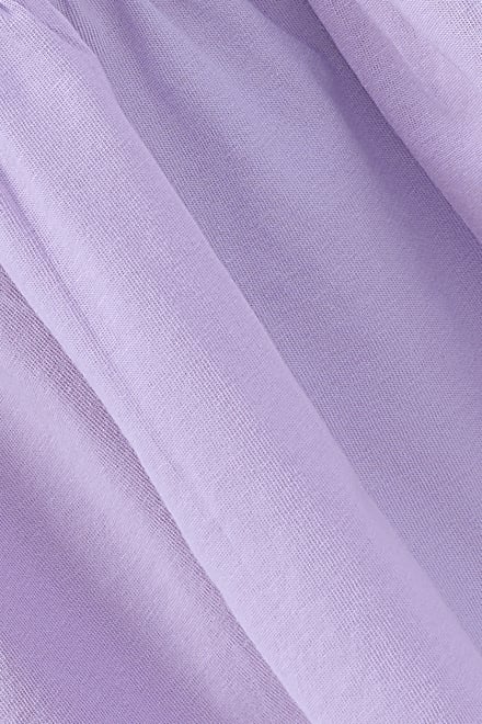 Girls Ruffle Sleeve Jersey Dress