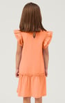 Girls Ruffle Sleeve Jersey Dress