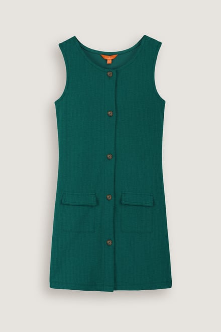 Girls Sleeveless Button Front Dress (2yrs-9yrs)