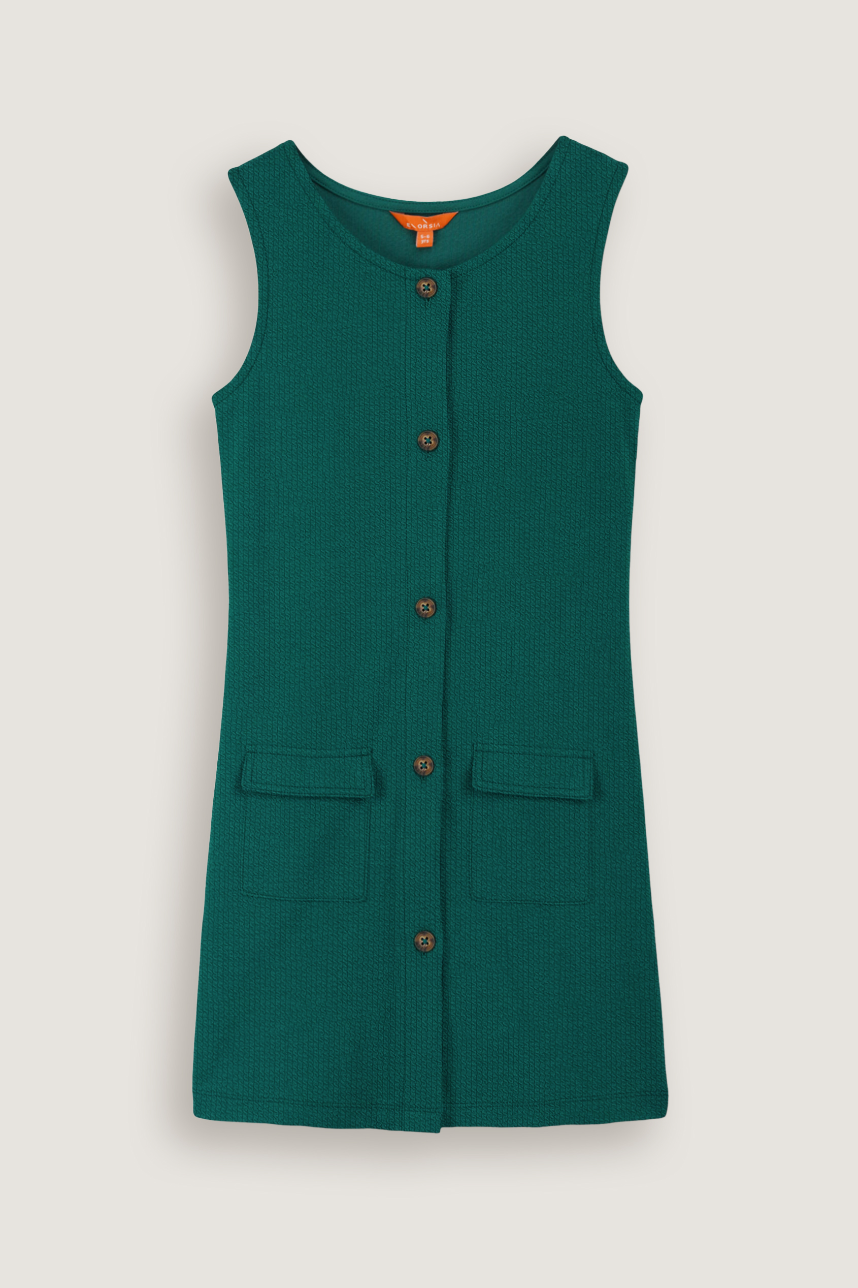 Girls Sleeveless Button Front Dress (2yrs-9yrs)
