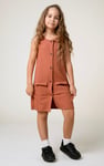 Girls Sleeveless Button Front Dress (2yrs-9yrs)