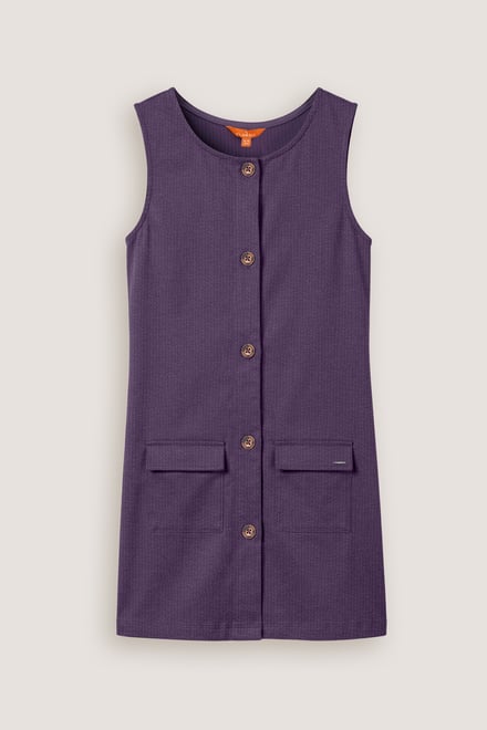 Girls Sleeveless Button Front Dress (2yrs-9yrs)