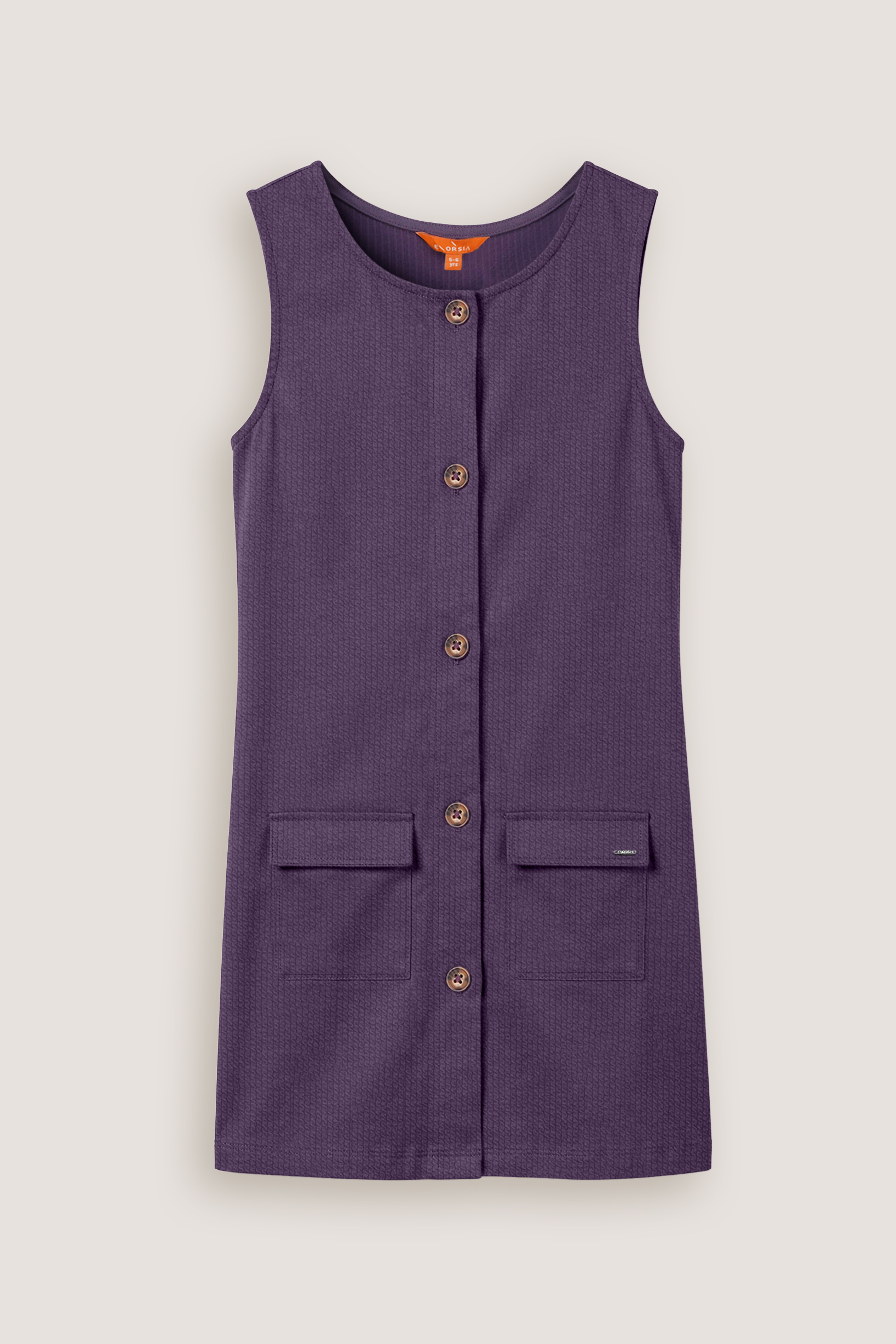 Girls Sleeveless Button Front Dress (2yrs-9yrs)