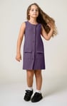 Girls Sleeveless Button Front Dress (2yrs-9yrs)