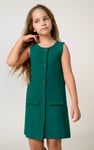 Girls Sleeveless Button Front Dress (2yrs-9yrs)