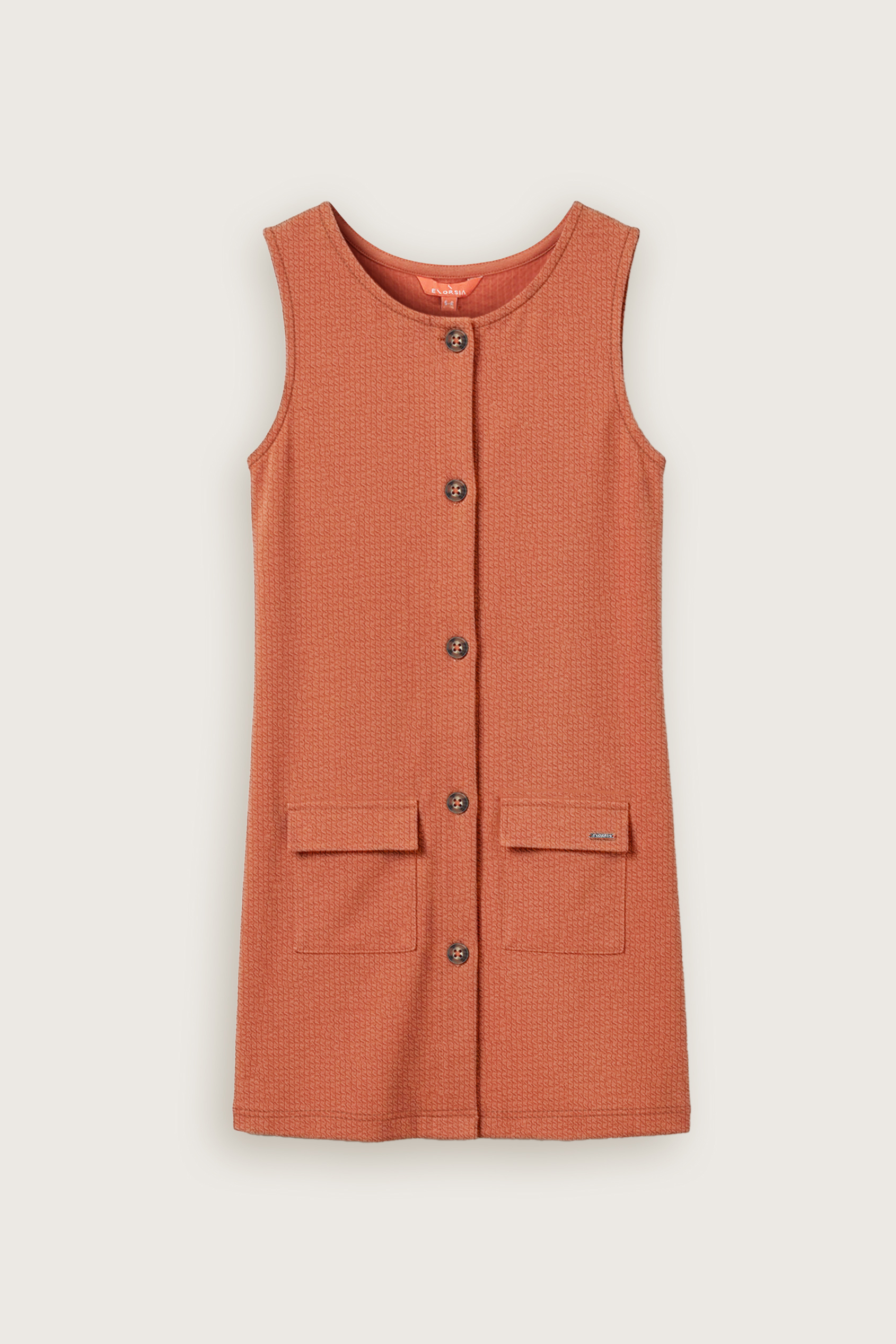 Girls Sleeveless Button Front Dress (2yrs-9yrs)