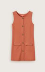 Girls Sleeveless Button Front Dress (2yrs-9yrs)