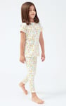 Girls Sun Flower Print Pyjama Set