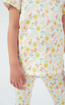 Girls Sun Flower Print Pyjama Set