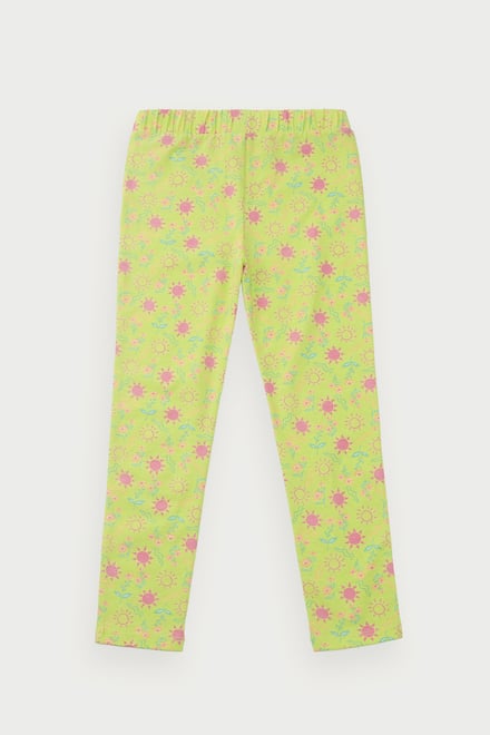 Girls Sun Flower Print Pyjama Set