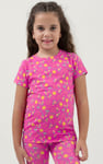 Girls Sun Flower Print Pyjama Set