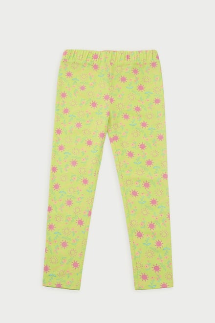Girls Sun Flower Print Pyjama Set