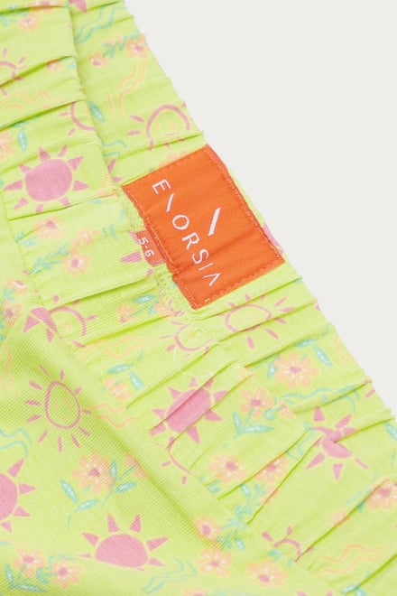 Girls Sun Flower Print Pyjama Set