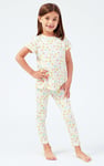 Girls Sun Flower Print Pyjama Set