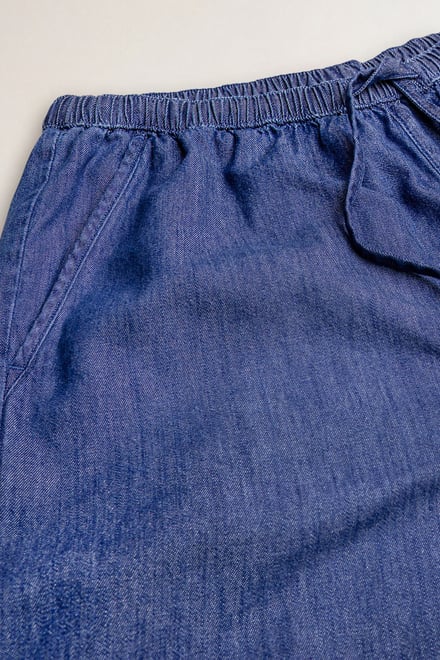 Women's Pull On Drawstring Denim Shorts