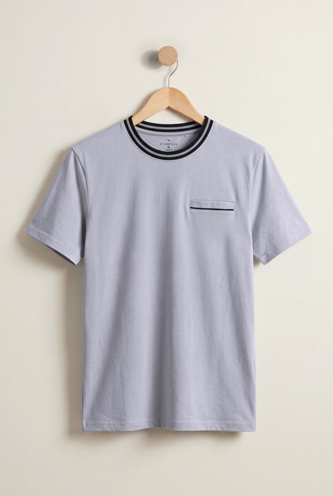 Mens Cream Crew Neck T-Shirt
