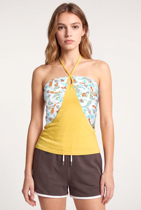 Women’s Blue Halter Neck Top
